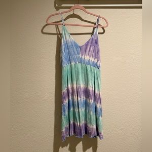 Tie-Dye Spaghetti Strap Dress